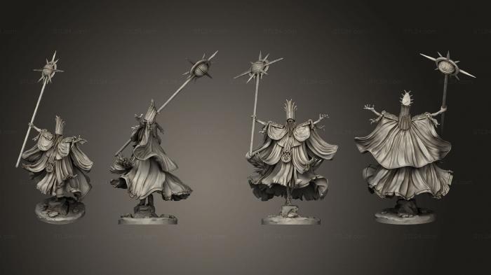 Figurines heroes, monsters and demons (Azerai Mages v 2, STKM_4215) 3D models for cnc