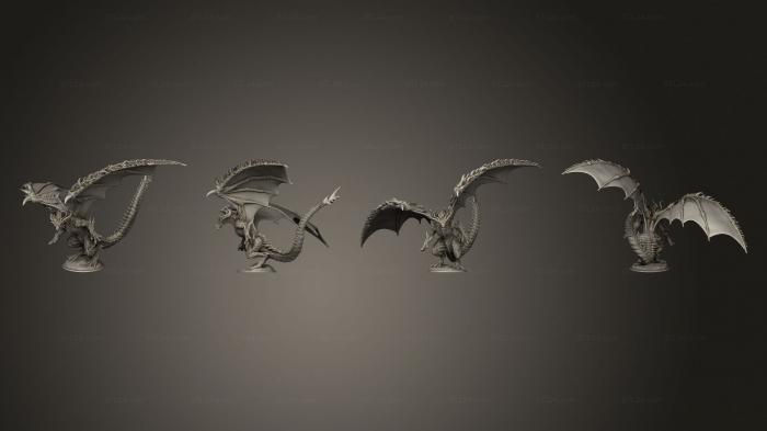 Figurines heroes, monsters and demons (Bahamut 2, STKM_4231) 3D models for cnc