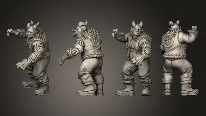 Figurines heroes, monsters and demons (bar, STKM_4248) 3D models for cnc