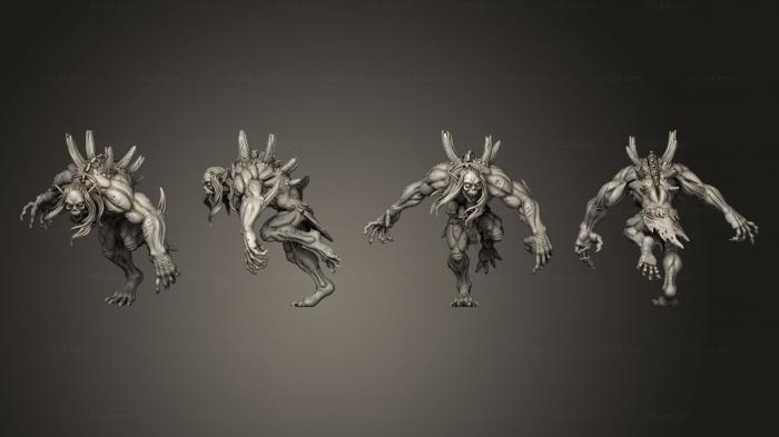 Figurines heroes, monsters and demons (Barghast 02 mutant, STKM_4261) 3D models for cnc