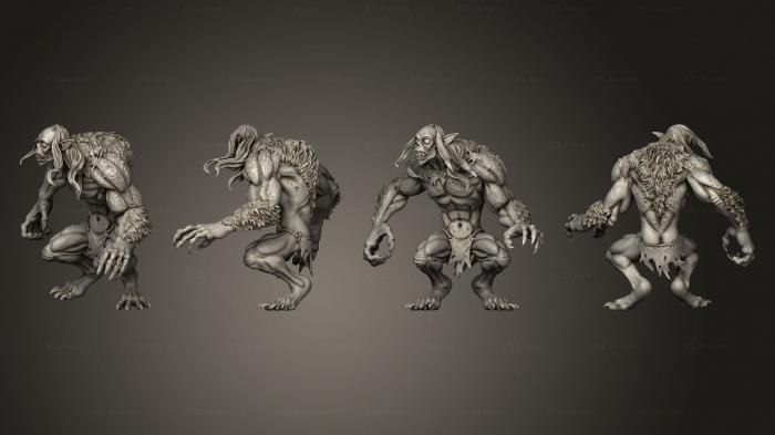 Figurines heroes, monsters and demons (Barghast 03 mutant, STKM_4263) 3D models for cnc