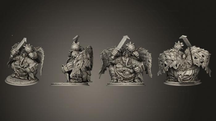 Figurines heroes, monsters and demons (Barmethrus Greater Demon of Plague 2, STKM_4264) 3D models for cnc