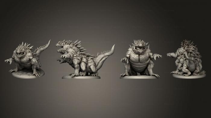 Figurines heroes, monsters and demons (Basilisk Classic Large, STKM_4277) 3D models for cnc