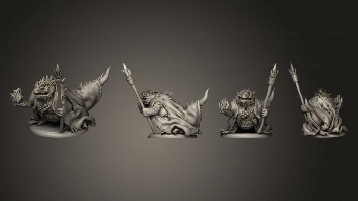 Figurines heroes, monsters and demons (Basilisk Classic Sorcerer King Large, STKM_4278) 3D models for cnc
