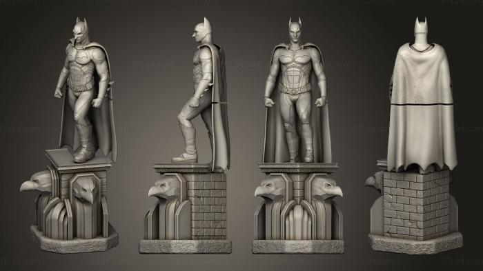 Figurines heroes, monsters and demons (Batman 2 Pieces Base 1 002, STKM_4283) 3D models for cnc