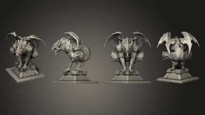 Figurines heroes, monsters and demons (BATMAN A Gorgylia, STKM_4284) 3D models for cnc