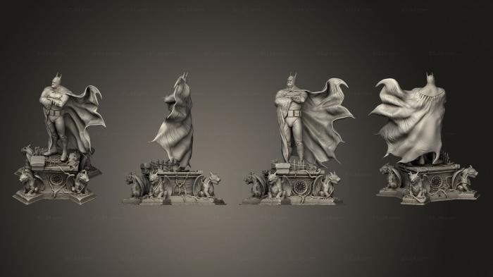 Статуэтки герои, монстры и демоны (БЭТМЕН Алекс Росс, STKM_4286) 3D модель для ЧПУ станка