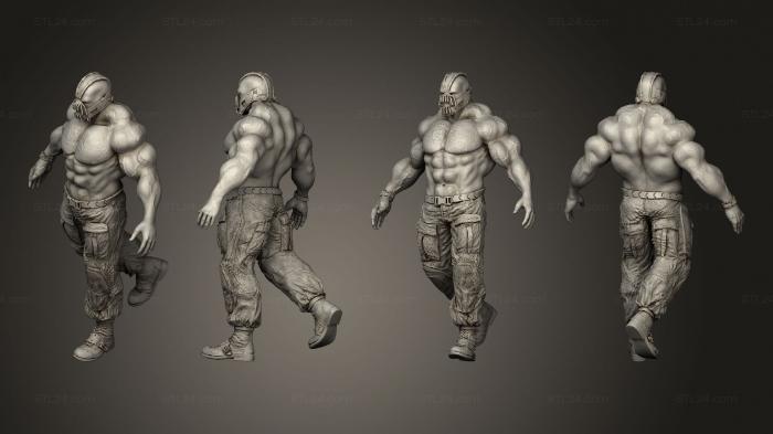 Figurines heroes, monsters and demons (batman vs bane dioarma finished, STKM_4296) 3D models for cnc