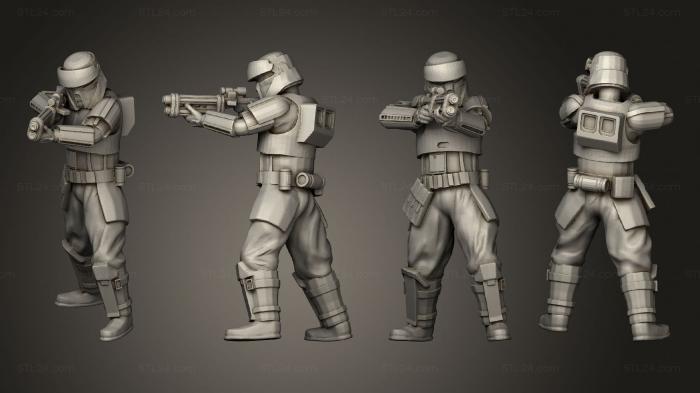 Figurines heroes, monsters and demons (beachtrooper 2, STKM_4300) 3D models for cnc
