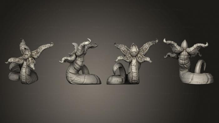 Figurines heroes, monsters and demons (Beak Worm Roar, STKM_4301) 3D models for cnc