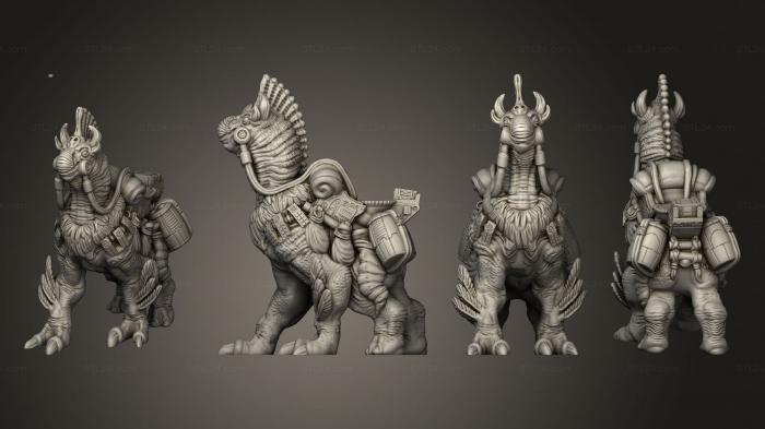 Figurines heroes, monsters and demons (Beast Based No Rider, STKM_4303) 3D models for cnc