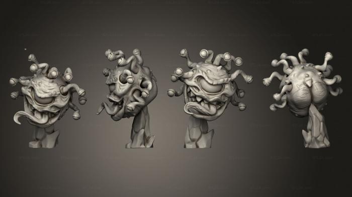 Figurines heroes, monsters and demons (Beholder Smooth Eye Variant 002, STKM_4323) 3D models for cnc