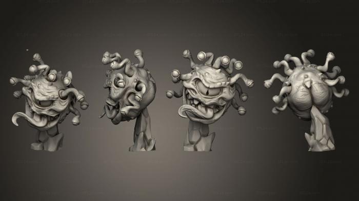 Figurines heroes, monsters and demons (Beholder Smooth Eye Variant 003, STKM_4324) 3D models for cnc