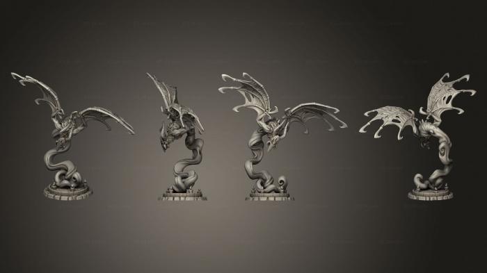 Figurines heroes, monsters and demons (Beleh the Dark Spirit, STKM_4327) 3D models for cnc