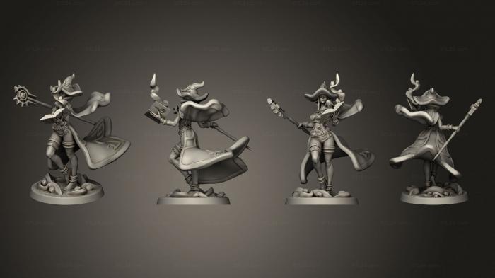 Figurines heroes, monsters and demons (Beleth the Elementalist, STKM_4328) 3D models for cnc