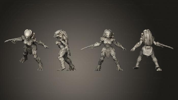 Figurines heroes, monsters and demons (BERSERK VIXEN SKULL HUNTER, STKM_4336) 3D models for cnc
