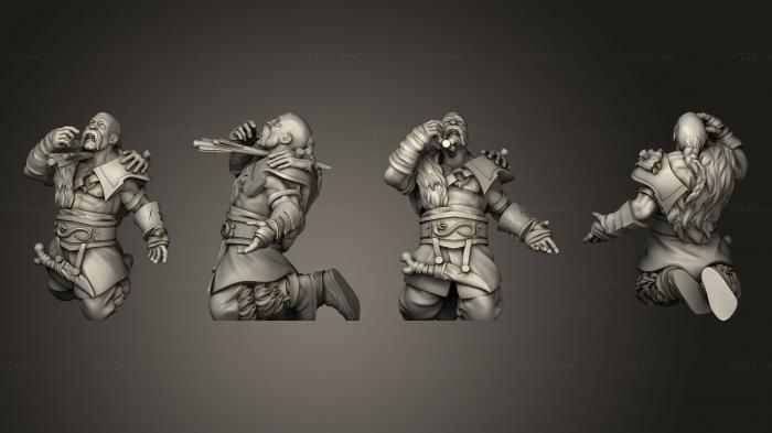 Figurines heroes, monsters and demons (berserker arrow b 2 01, STKM_4339) 3D models for cnc