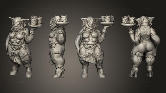 Figurines heroes, monsters and demons (Bertrard Based, STKM_4343) 3D models for cnc