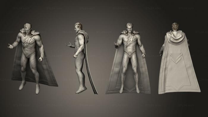 Figurines heroes, monsters and demons (black adam, STKM_4356) 3D models for cnc