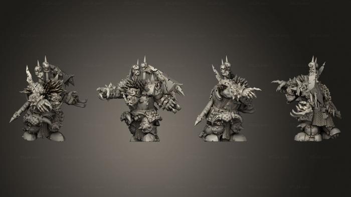 Figurines heroes, monsters and demons (black orc 1, STKM_4359) 3D models for cnc