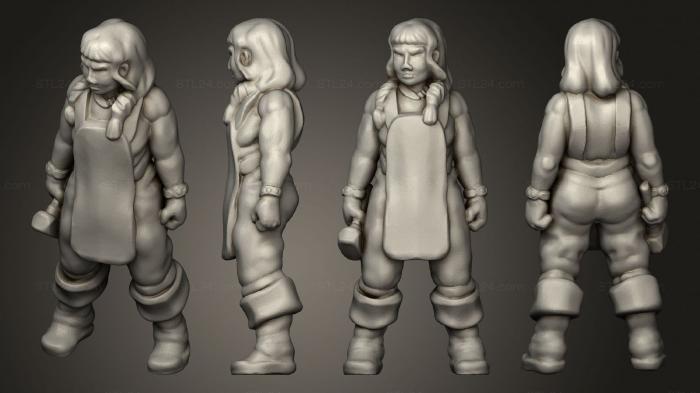 Figurines heroes, monsters and demons (Blacksmith, STKM_4372) 3D models for cnc