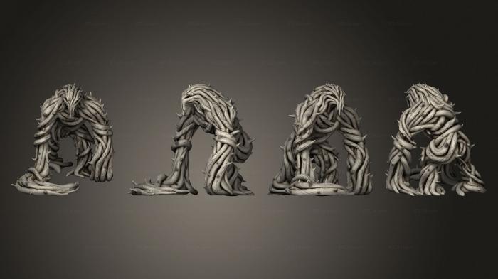 Figurines heroes, monsters and demons (Blights and Druids Vine blight, STKM_4396) 3D models for cnc
