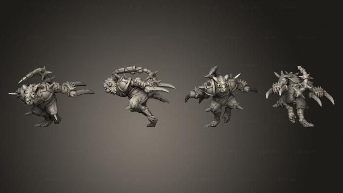 Figurines heroes, monsters and demons (BLITZER 2 01, STKM_4399) 3D models for cnc