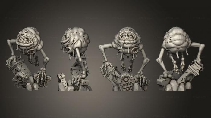 Figurines heroes, monsters and demons (Bloated Specter A face, STKM_4412) 3D models for cnc