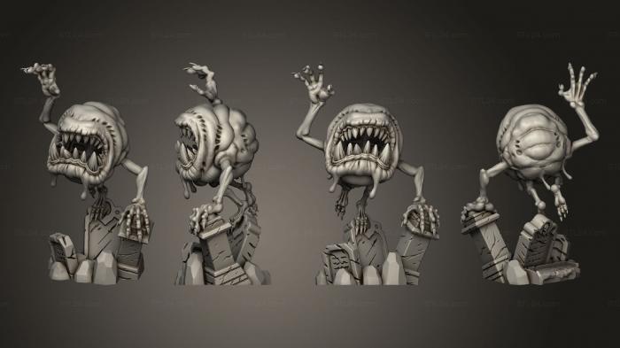 Figurines heroes, monsters and demons (Bloated Specter B face C, STKM_4414) 3D models for cnc