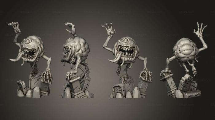 Figurines heroes, monsters and demons (Bloated Specter B face, STKM_4415) 3D models for cnc