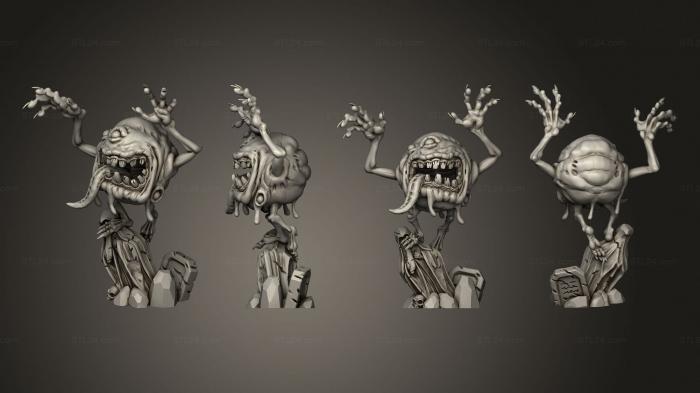 Figurines heroes, monsters and demons (Bloated Specter C face B, STKM_4417) 3D models for cnc