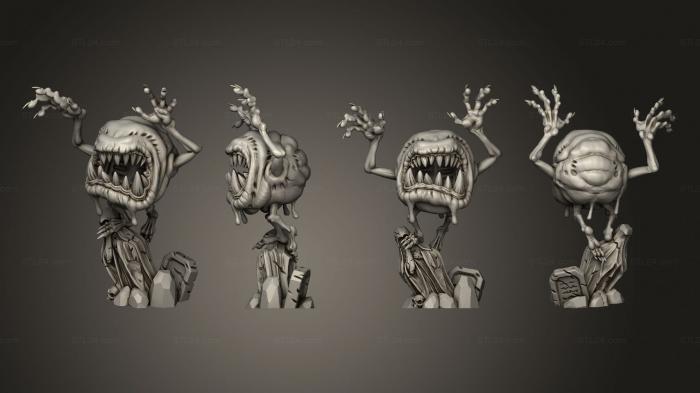 Figurines heroes, monsters and demons (Bloated Specter C face, STKM_4418) 3D models for cnc