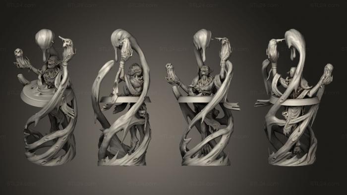 Статуэтки герои, монстры и демоны (Повелитель Крови Нефаркус, STKM_4439) 3D модель для ЧПУ станка
