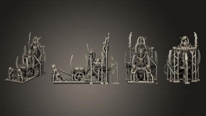 Figurines heroes, monsters and demons (blood shrine single piece, STKM_4445) 3D models for cnc