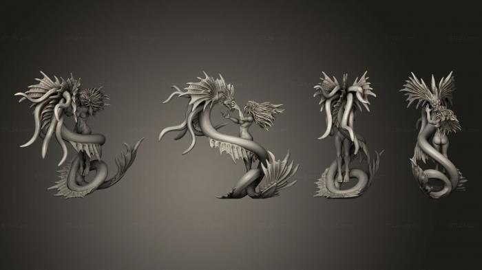 Figurines heroes, monsters and demons (Bloodweaver nude, STKM_4451) 3D models for cnc