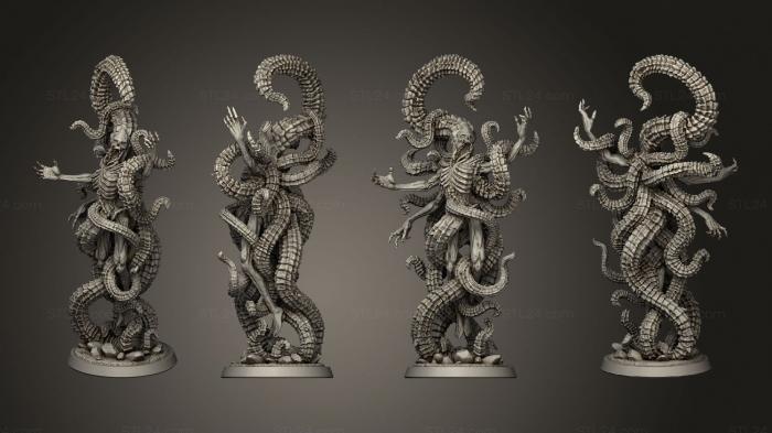 Figurines heroes, monsters and demons (BLOODY TONGUE, STKM_4454) 3D models for cnc