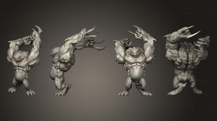 Figurines heroes, monsters and demons (Blue Chaostoad 01, STKM_4455) 3D models for cnc