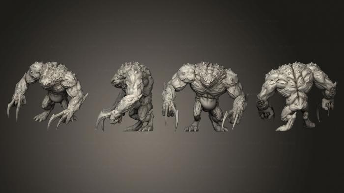 Figurines heroes, monsters and demons (Blue Chaostoad 03, STKM_4457) 3D models for cnc