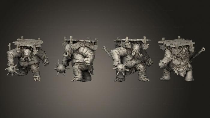 Figurines heroes, monsters and demons (Bob Hollow, STKM_4460) 3D models for cnc
