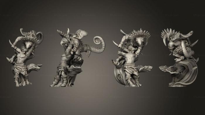 Figurines heroes, monsters and demons (body, STKM_4465) 3D models for cnc