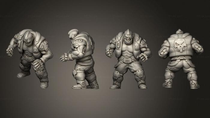 Figurines heroes, monsters and demons (Bolo, STKM_4466) 3D models for cnc