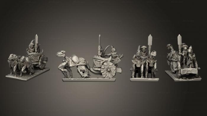 Figurines heroes, monsters and demons (Bone Chariots chariots 2, STKM_4468) 3D models for cnc