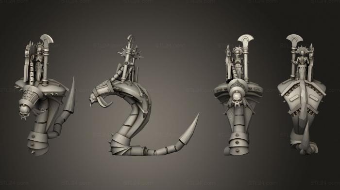 Figurines heroes, monsters and demons (Bone Cobras 2, STKM_4473) 3D models for cnc