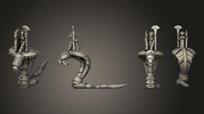 Figurines heroes, monsters and demons (Bone Cobras, STKM_4475) 3D models for cnc