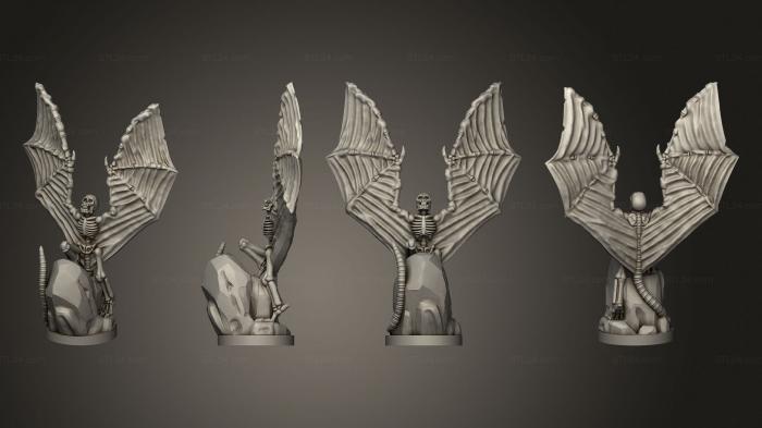 Figurines heroes, monsters and demons (Bone Gargoyle Set 1 01, STKM_4483) 3D models for cnc