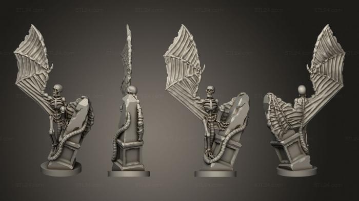 Figurines heroes, monsters and demons (Bone Gargoyle Set 1 3 RESIN, STKM_4484) 3D models for cnc