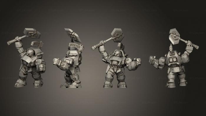Figurines heroes, monsters and demons (Border Warrior 5, STKM_4492) 3D models for cnc