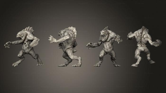 Figurines heroes, monsters and demons (Bottom 002, STKM_4496) 3D models for cnc