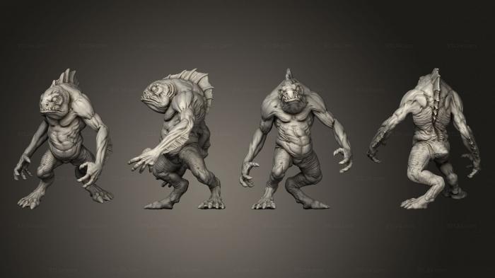 Figurines heroes, monsters and demons (Bottom 003, STKM_4497) 3D models for cnc