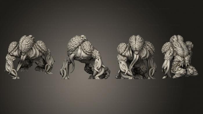 Figurines heroes, monsters and demons (Brain Golem, STKM_4502) 3D models for cnc